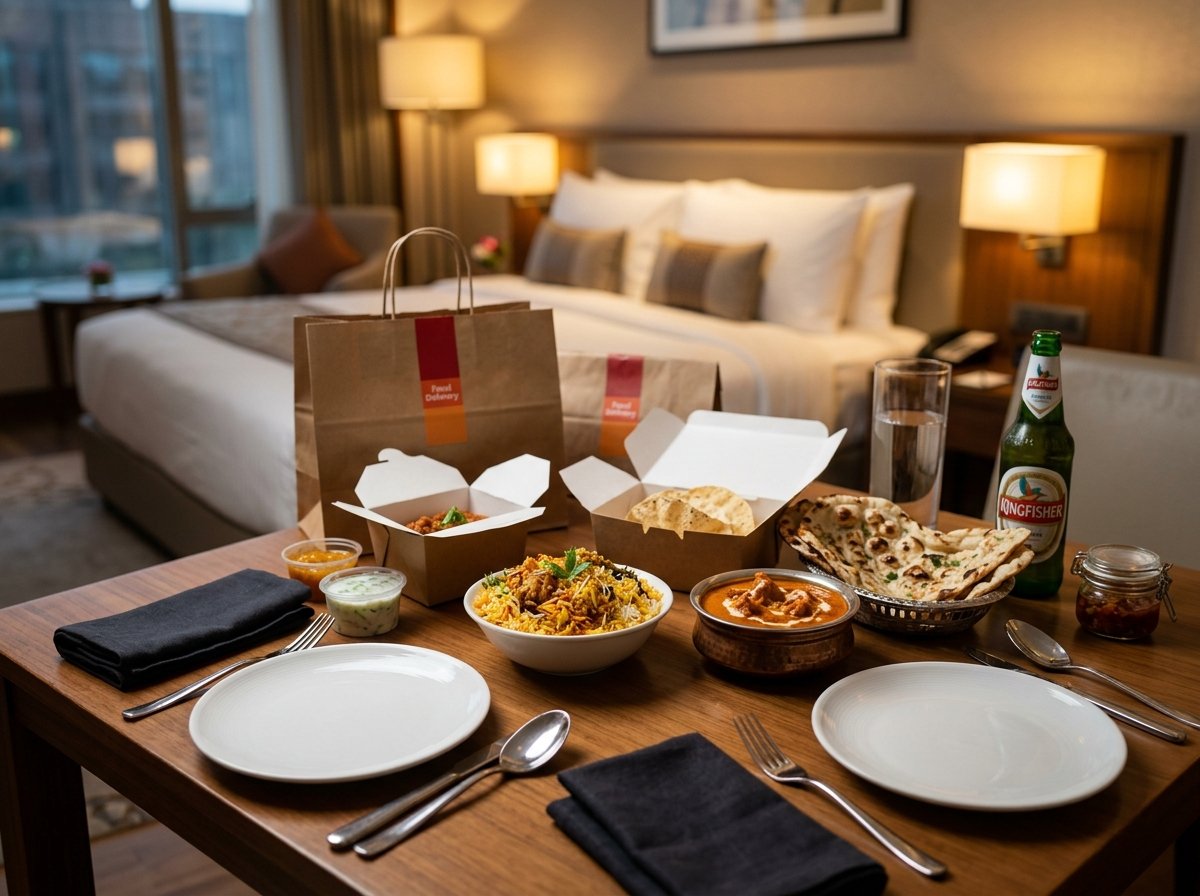 Order on Zomato and Swiggy with Room Delivery